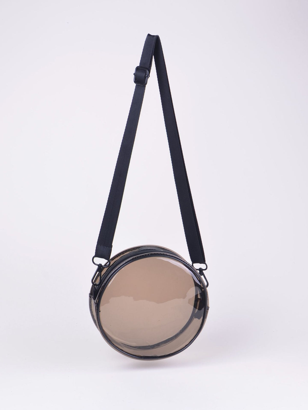 PVC Transparent Shoulder Bag Clear Bag Crossbody Bag W/Strap Stadium Approved Bag(Size M)