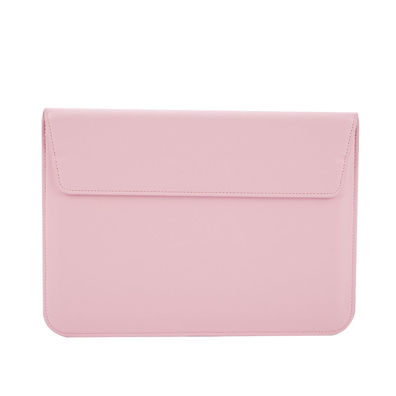 15" PU Leather Laptop Bag Foldable Stand With Magnetic Closure