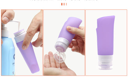 3 OZ Silicone Travel Cosmetics Split Bottles