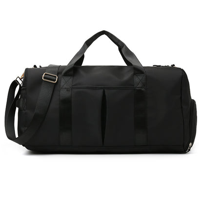 Travel Duffel Bag Sport Gym Bag Nylon Tote Bag Swimming Bag with Shoe Pouch&Wet Pocket