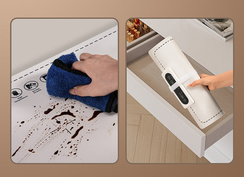 Foldable Roll Up Food Warmers Plug in Warming Tray for Buffets Party