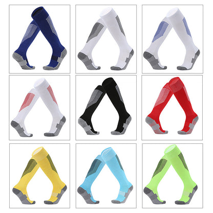 Teenager Sports Socks Soccer Socks Over-The-Calf Socks Stretch Crew Socks Children Cotton Socks