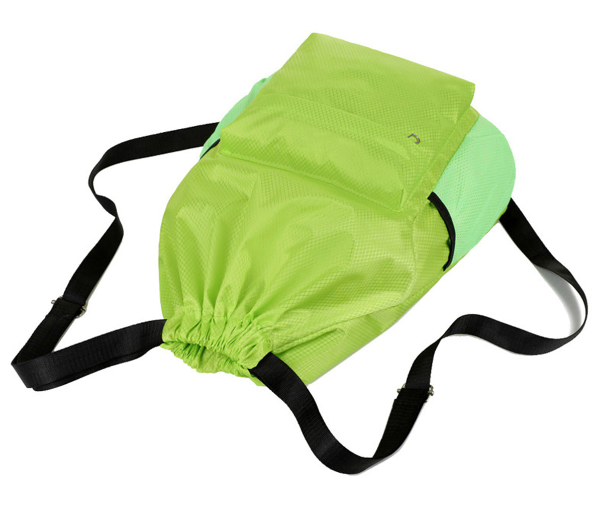 18 x 12.67" Drawstring Backpack, Waterproof Sports Gym Bag with Side Pocket