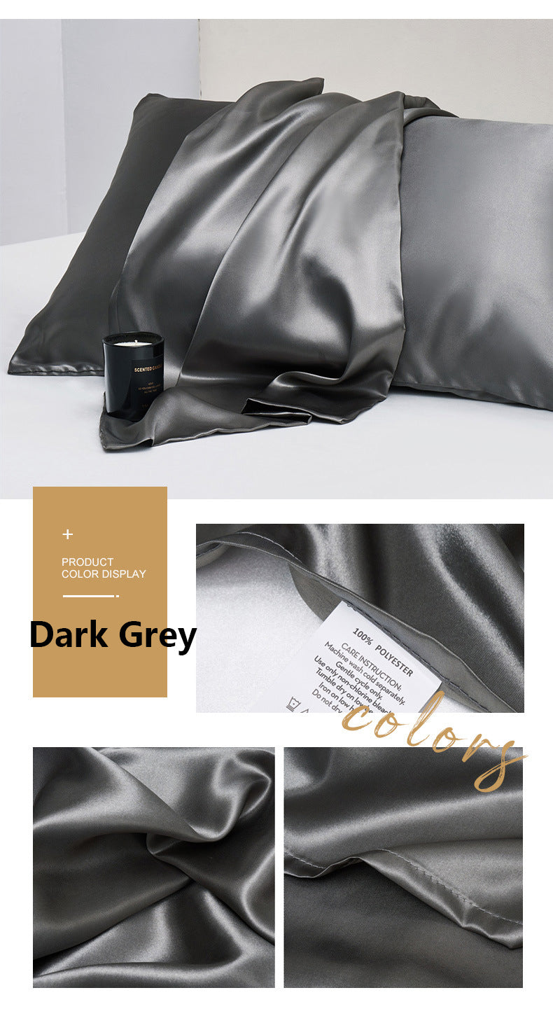 20 x 54" Premium Square Satin Silk Throw Pillowcase Body Size Pillow Cover With Hidden Zipper