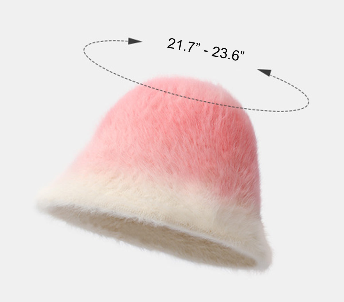 Winter Faux Fur Warmer Fisherman Cap Fluffy Wide Brim Bucket Hats