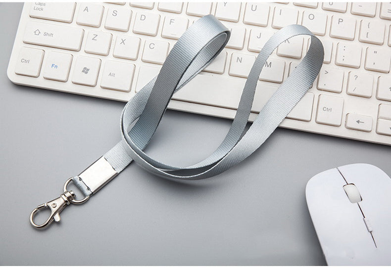 18" Colorful Polyester Lanyard w/Metal Hook