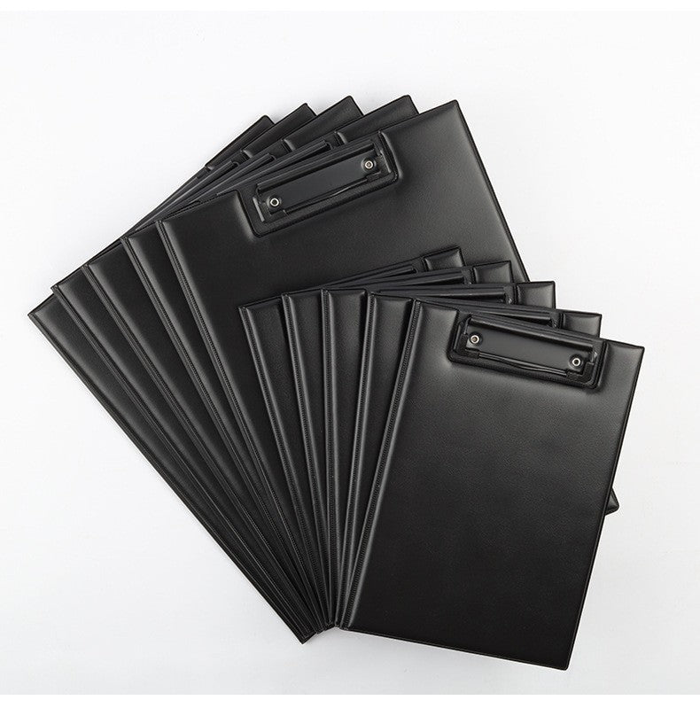 A4 PU Leather Padfolio Clipboard Folder Writing Pad Notepad Clip Boards