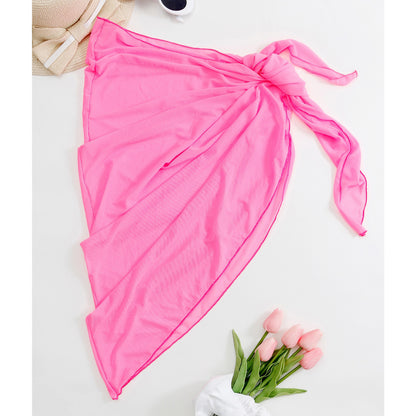 Women Mesh Beach Sarong Wrap Skirt 63 X 23"