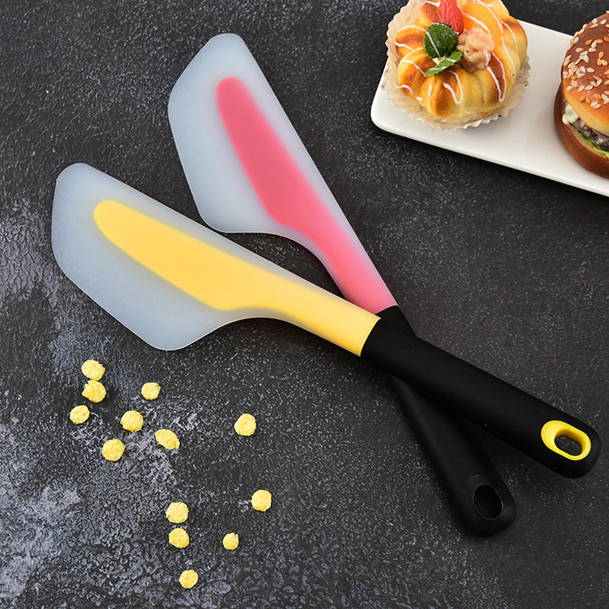 Silicone Spatula Silicone Tools for Cooking Baking Mixing Non-Stick Cookware