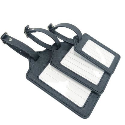Rectangular Shape PU Leather Luggage Tag (Size L)