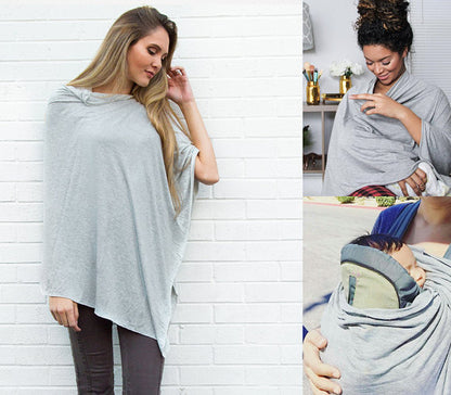 Nursing Cover for Breastfeeding - 360 Degree Privacy Poncho