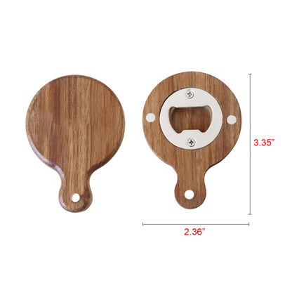 2" 1 Magnetic Wood Beer Bottle Opener