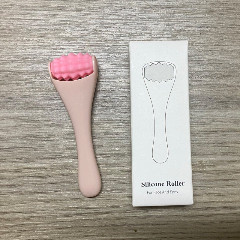Mini Silicone Face Roller Eye Cream Applicator Facial Massager Roller for Wrinkles & Puffiness