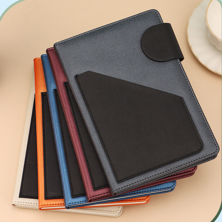 A5 PU Leather-Bound Business Notebook Writing Journal Executive Notebook Gift Set
