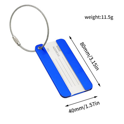 Aluminium Alloy Luggage Tag Baggage Identifier Tag