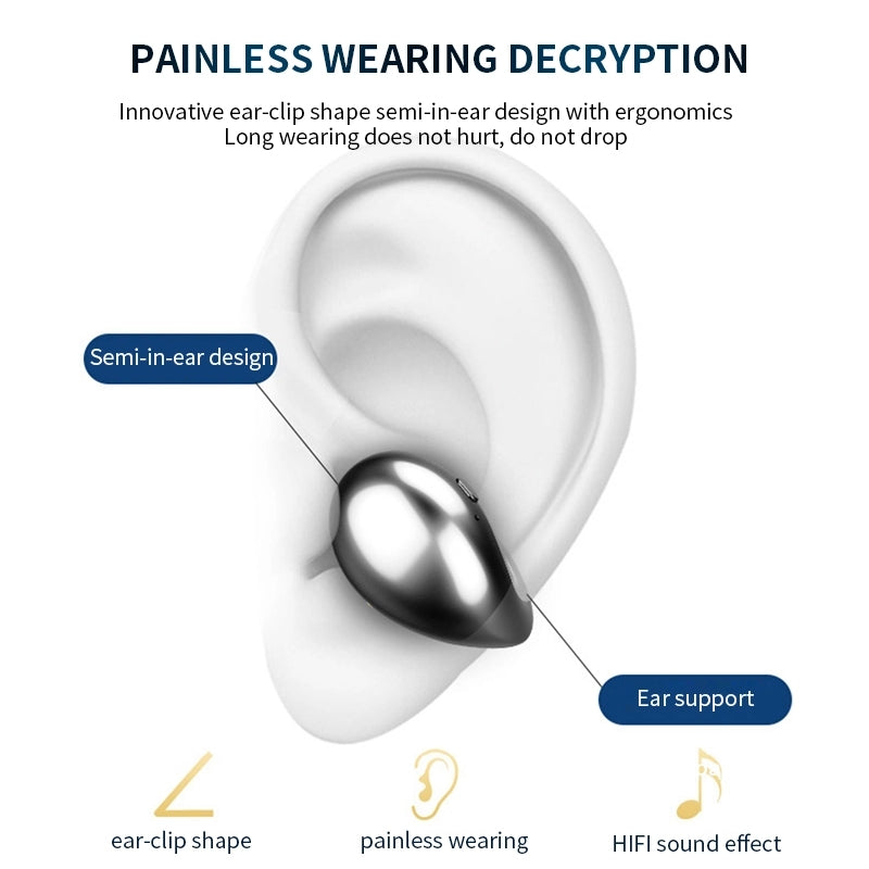 600mAh Mini Wireless Bone Conduction Binaural Earbuds - Touch Version