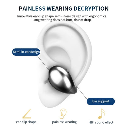 600mAh Mini Wireless Bone Conduction Binaural Earbuds - Touch Version