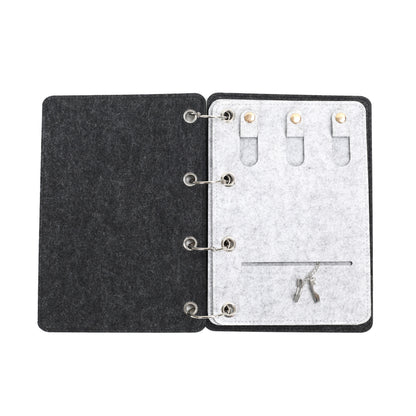 Velvet Book Shape Jewelry Organizer Case