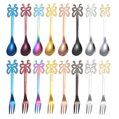 Spoons and Forks Set Food Grade Stainless Steel Forks and Spoons Set