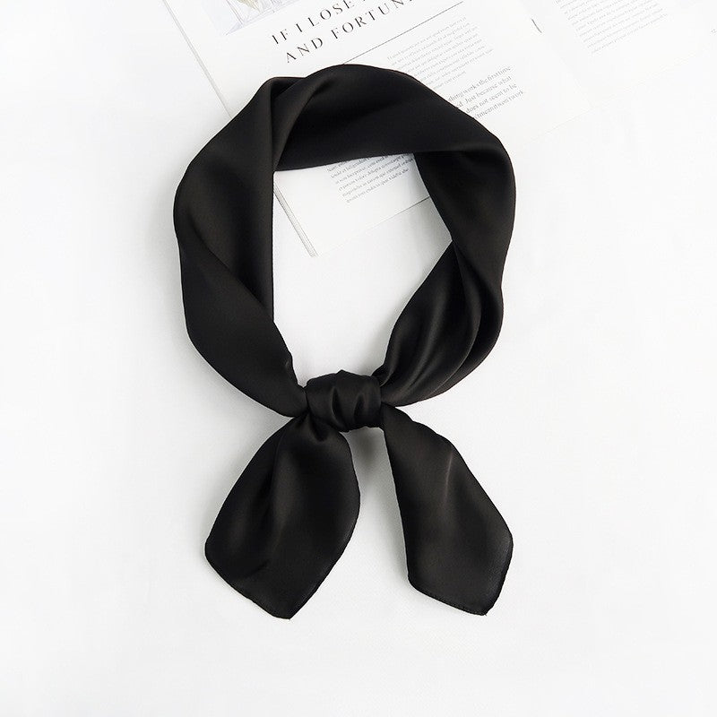 28" x 28" Black Scarf Neck Scarves Kerchief Neckerchief Handbags Wrap Scarf #67