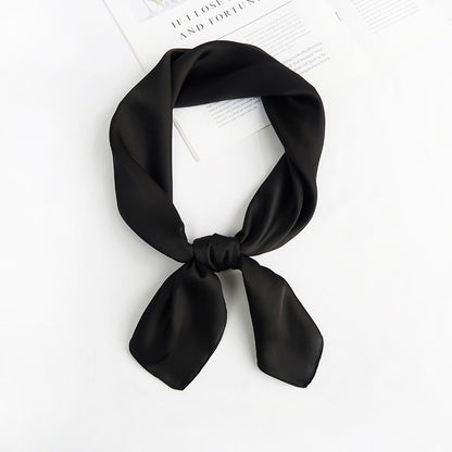 28" x 28" Black Scarf Neck Scarves Kerchief Neckerchief Handbags Wrap Scarf #67