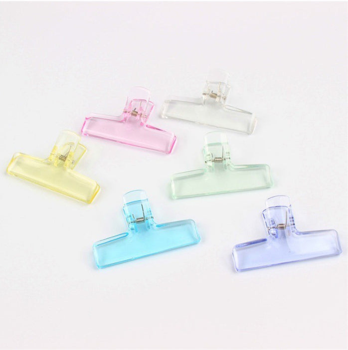 Transparent Chip Clips Acrylic Bag Clips Sealing Clip