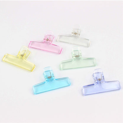 Transparent Chip Clips Acrylic Bag Clips Sealing Clip