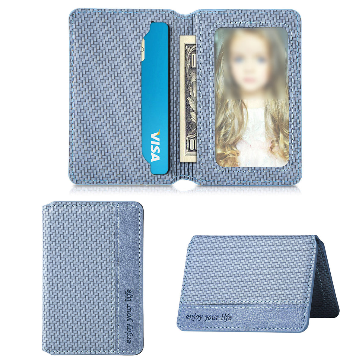 Stick-on Phone Wallet, Slim Expandable Credit Card Pocket