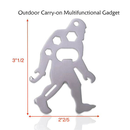 9" 1 Stainless Steel Primitive Man Shape Multitool Card