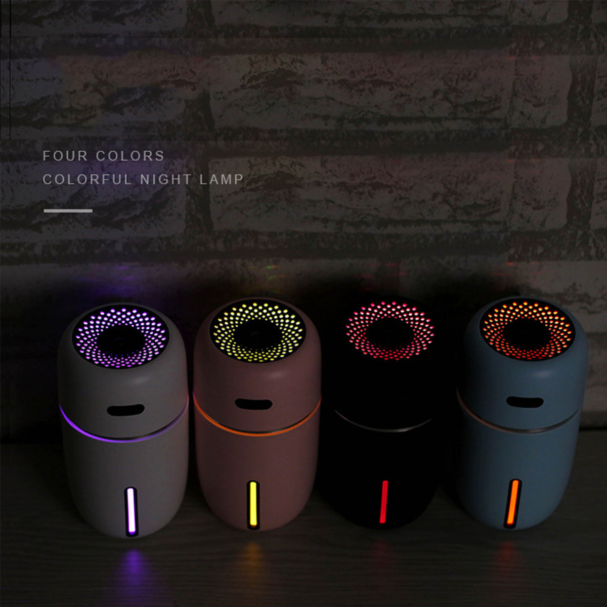 200ml Colorful Round Shade USB Air Humidifier