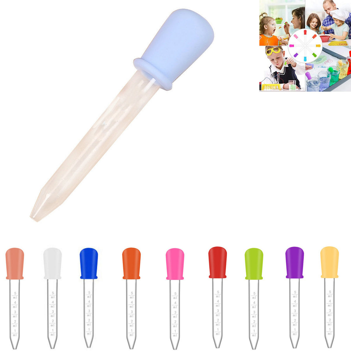 5 ML Dropper Silicone Clear Liquid Dropper