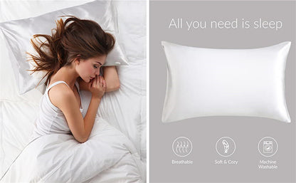 Full Printed 20 x 36" Premium Square Satin Silk Throw Pillowcase - Envelope Closure