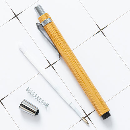 Bamboo Pens 2-in-1 Stylus Tip Wooden Bamboo Pens Engraving Wooden Ballpoint Pen Customizable