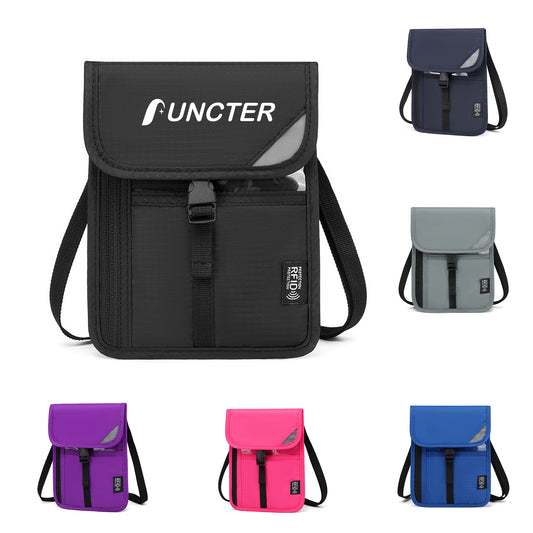 Medium Transparent RFID Anti-Theft Brush Satchel ID Bag