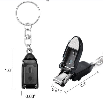 Mini Foldable Travel Keychain Finger Nail Clippers