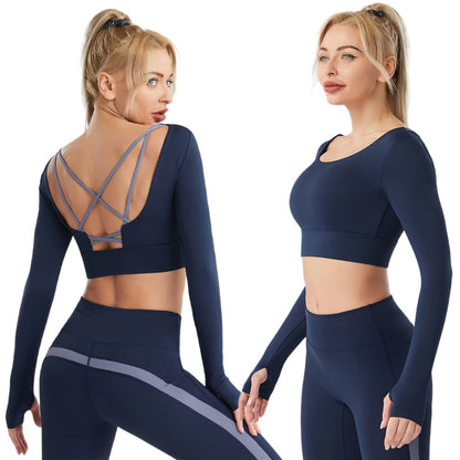 Women's Yoga Sports Bra Strappy Bralette Bra Running Vest Athletic Shirt