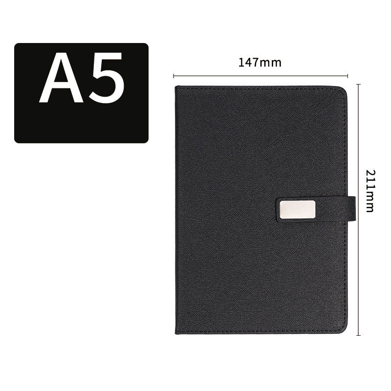 Business Notebook A5 Notepad PU Leather Notebook With Pen Loop For Office