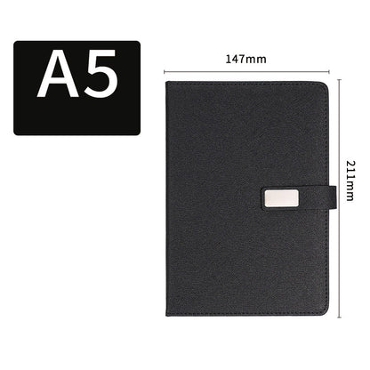 Business Notebook A5 Notepad PU Leather Notebook With Pen Loop For Office