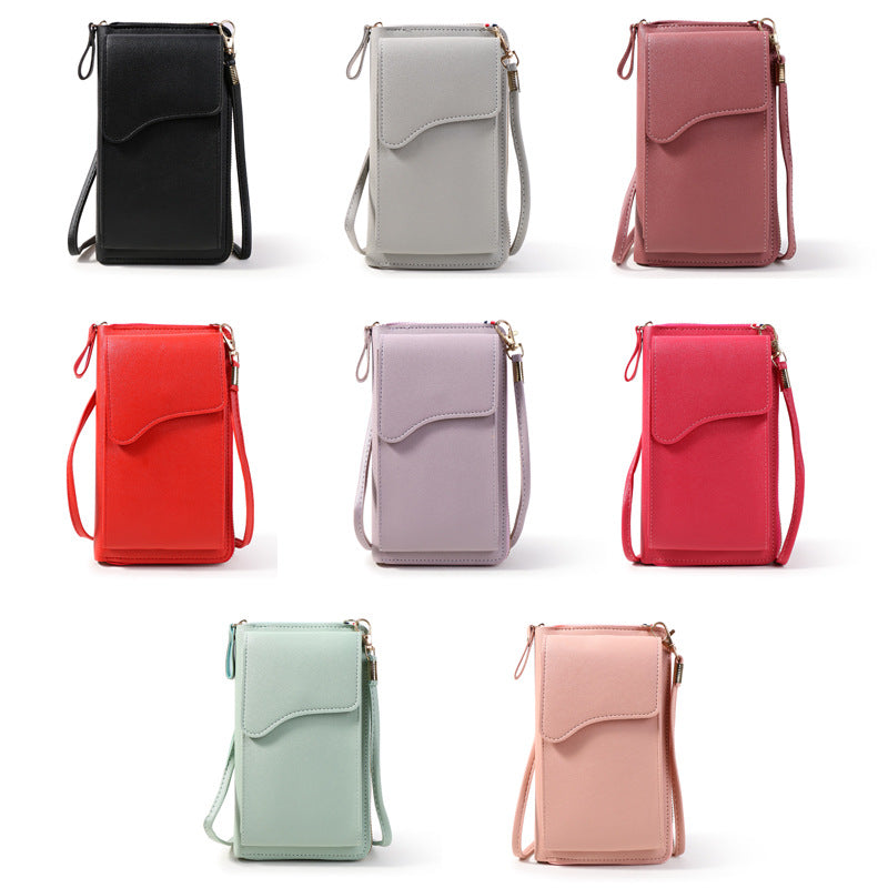 PU Leather Cell Phone Purse Bag Small Crossbody Bag Mini Messenger Bag Wallet Bag Shoulder Handbag