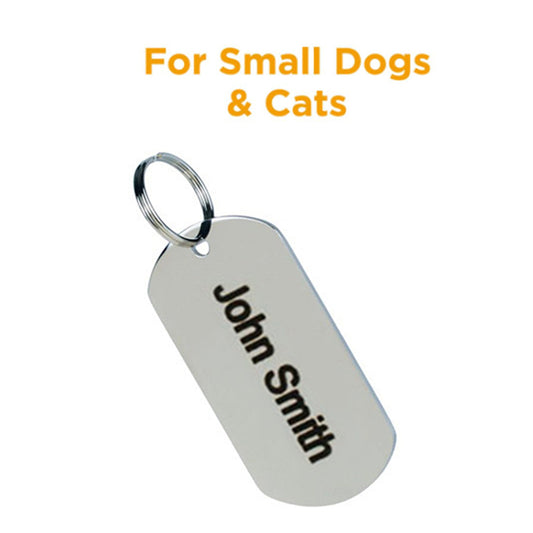 Small Size Metal Pet ID Tags Dog And Cat Tag Keychain For Small Size Dogs and Cats