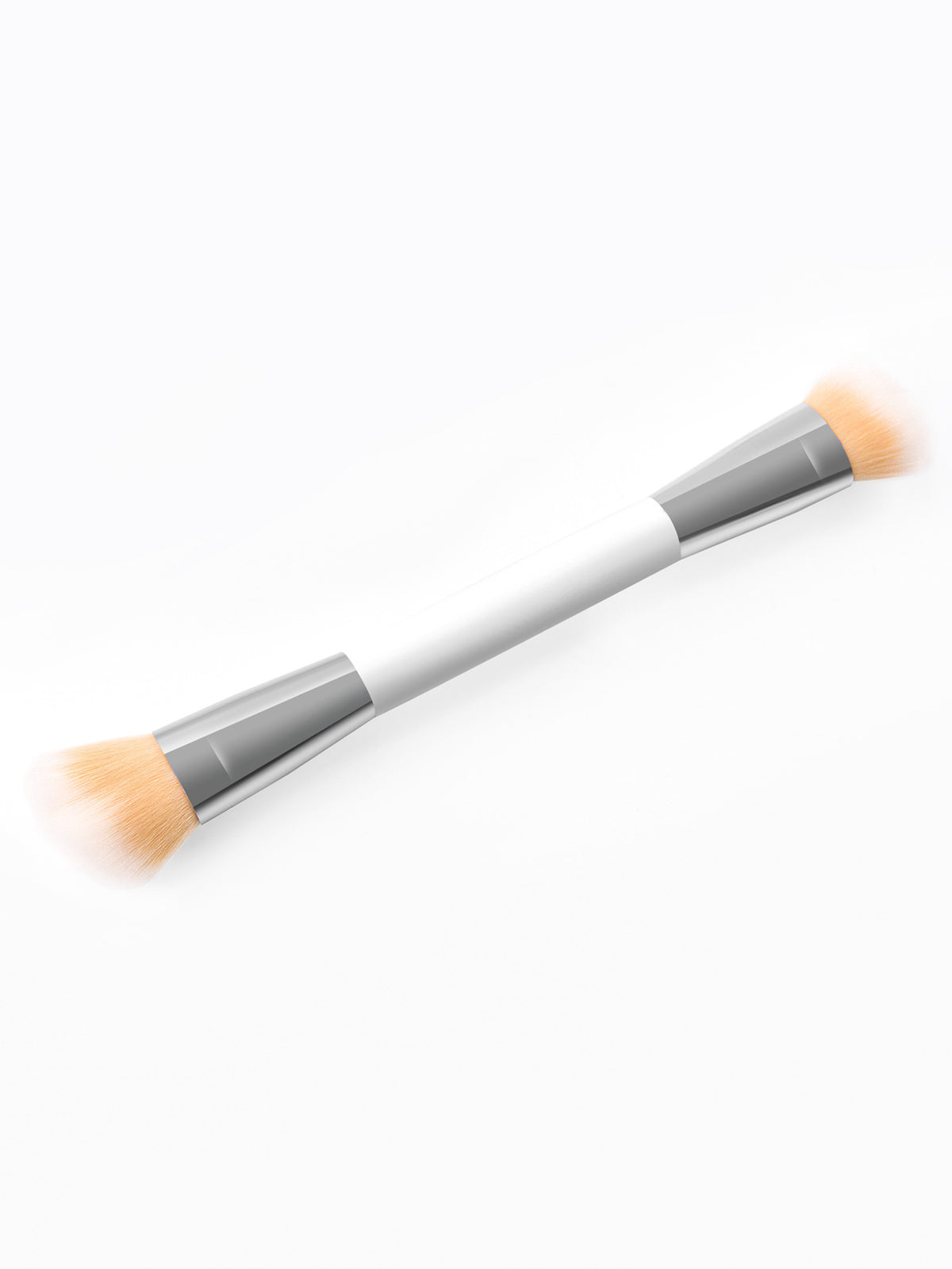 Double Ended Foundation Makeup Brush For Liquid, Cream, Blending, Buffing, Concealer