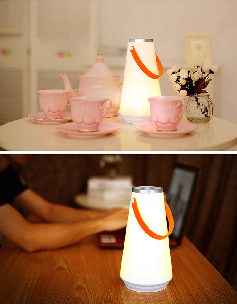 Touch Sensor LED Night Light Outdoor Camping Lamp With Handle