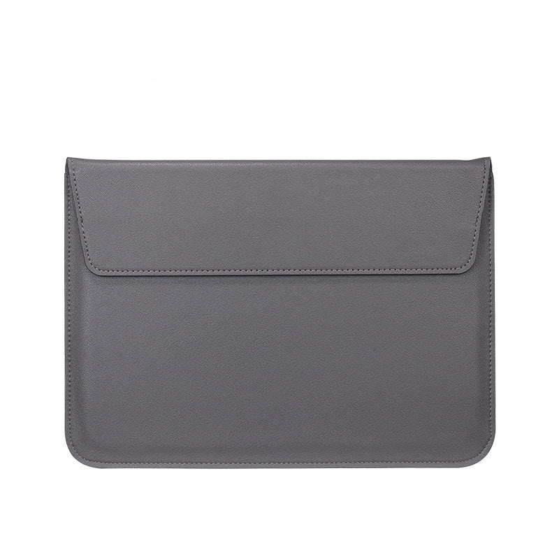 15" PU Leather Laptop Bag Foldable Stand With Magnetic Closure