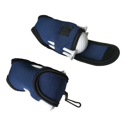 Neoprene Golf Ball Holder Pouch Golf Bag With 2 Golf Balls 4 Golf Tees