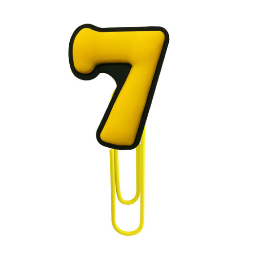 Patch Number Series - Number Seven Paper Clip #7