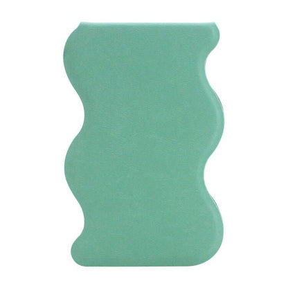Portable Shatterproof Wavy Makeup Mirror With PU Leather Cover