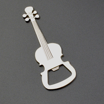 Guitar Shaped Bottle Opener Keychain