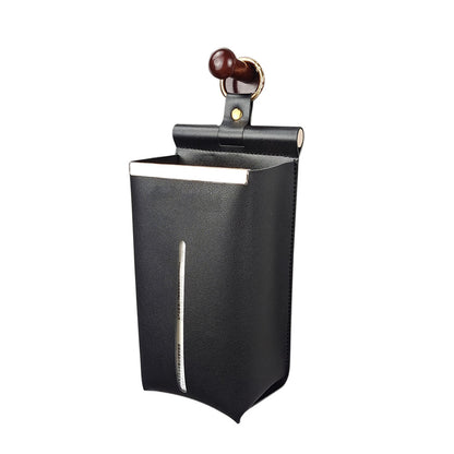 Tissues Box PU Leather Facial Paper Storage Case Rectangular Organizer Holder Decor with Hanging
