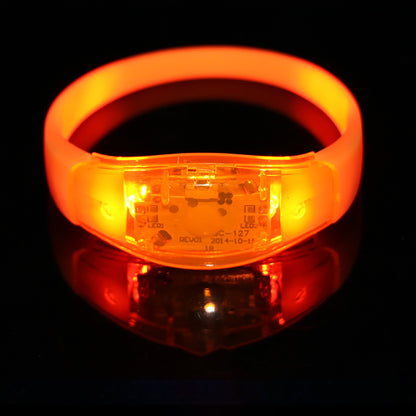 Sound control LED Luminous Silicone Bracelet Rave Concert Birthday Carnival Party Favors Gift