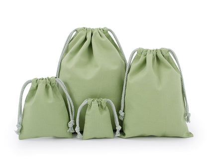 Custom Colorful 8 Oz Cotton Canvas Cloth Drawstring Bags Jewelry Wedding Candy Gift Bags